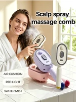 Electric Hair Brush for Anti-Frizz Detangling with Spray, Red Light Therapy & Retractable Teeth Scalp Massage,2026 Upgraded 1