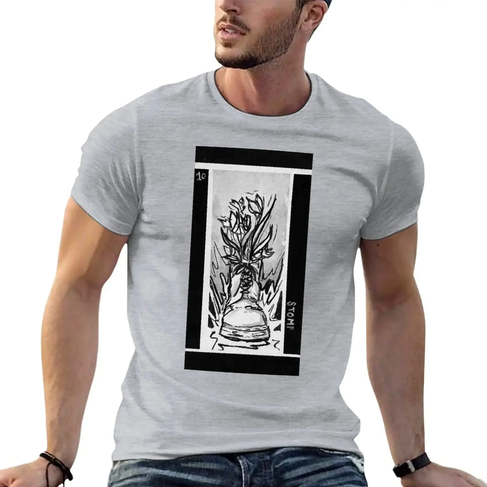 

Stomp T-Shirt kawaii clothes plus sizes men clothing