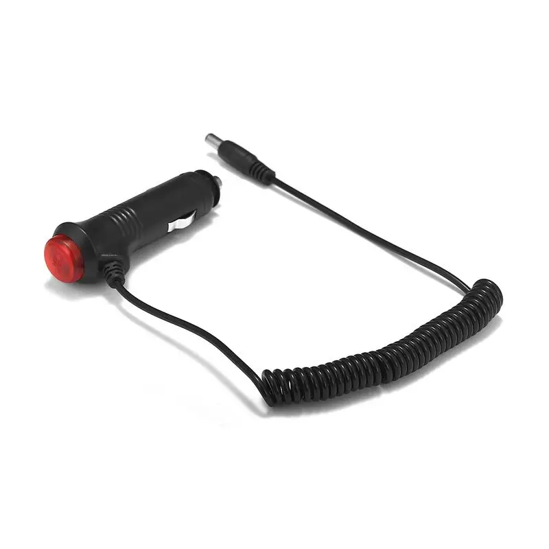 DC 5.5 x 2.1mm Car Charger Switch 12V Car Cigarette Lighter Power Adapter Plug Cable Battery Charger LED Strip Light