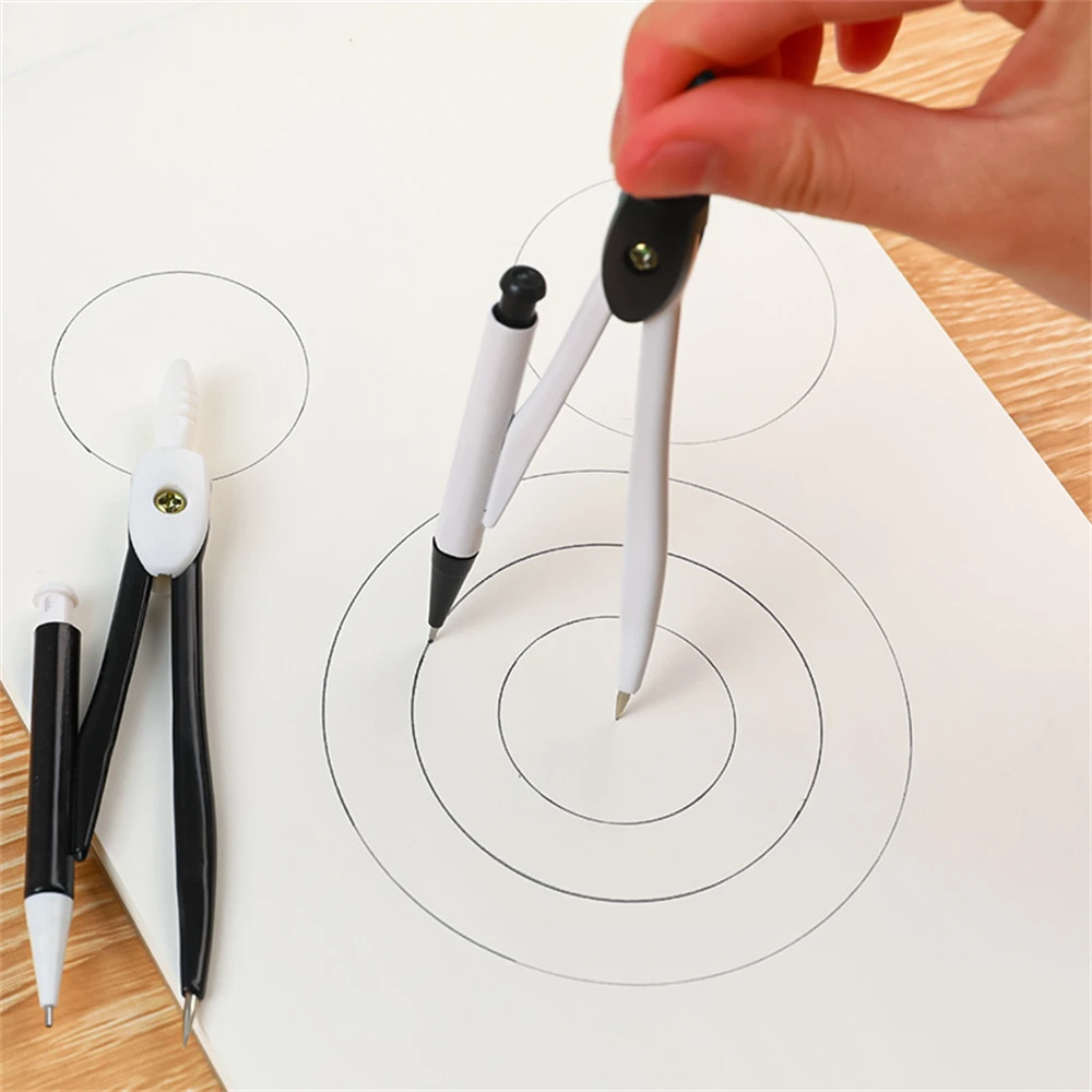 Drawing Compass Brief Pratical Pfofessional Compass Set School Office Drawing Maths Geometry Learning Tools Circles School Student Stationery