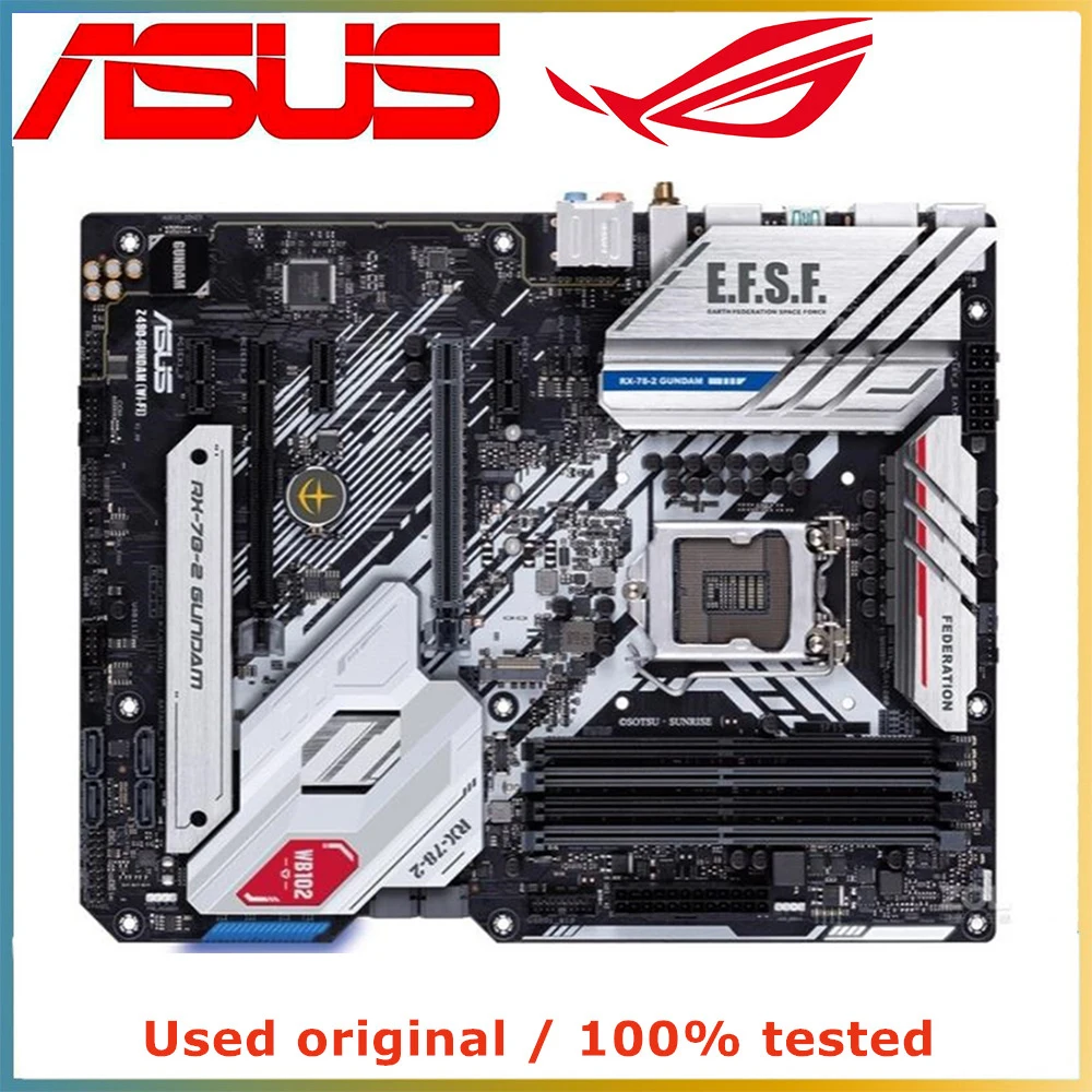 Per Asus Z490-Gundam Scheda Madre Del Computer Wifi Lga 1200 Ddr4 128G Per Scheda Madre Desktop Intel Z490 Pci-E 3.0 X16