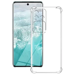 Shockproof Clear Silicone Soft Phone Case - Durable Back Cover s for VIVO V30Pro 5G (Shockproof Case)