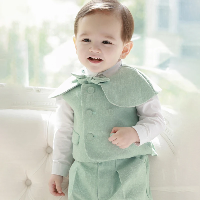 Children's Clothing Set Baby Boy Girl Gentleman Suit Boys Festival Birthday Party Clothes Spring
