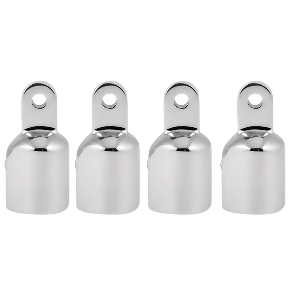 4 Pieces Heavy Duty Marine Boat EyeTube End Cap Stainless Steel Bimini Top Fitting Hardware 25mm Canopy External Pipe Eye End 4 Pieces Heavy Duty Marine Boat EyeTube End Cap Stainless Steel Bimini Top Fitting Hardware 25mm Canopy External Pipe Eye End