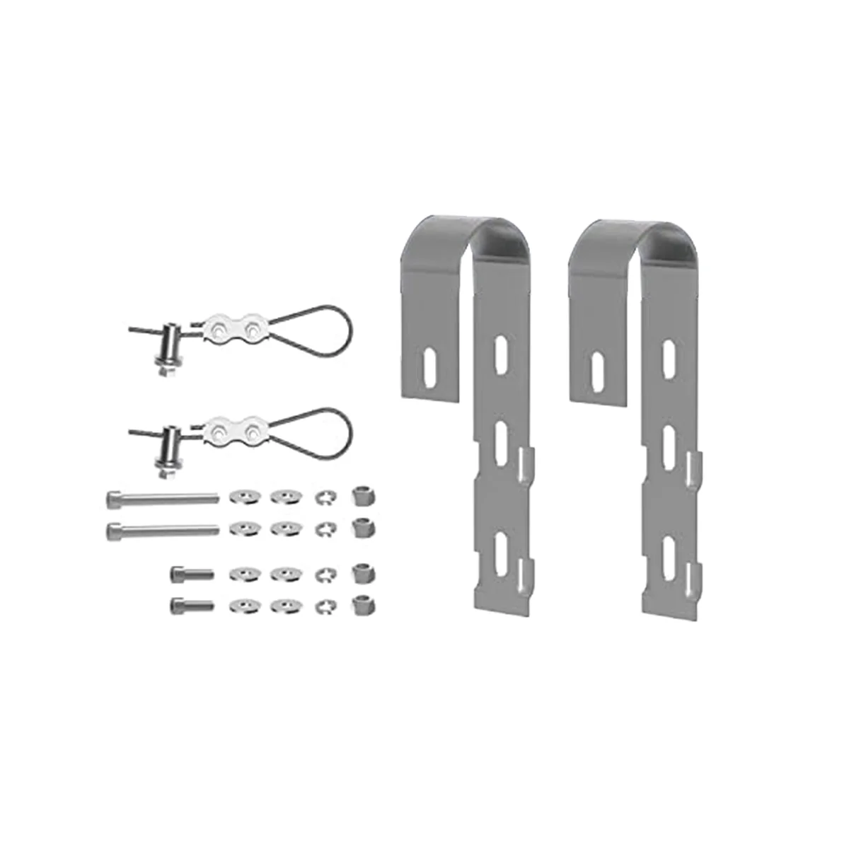 

Solar Panel Mounting Bracket Simple Installation 2 Pcs Balcony Solar Module Bracket Solar Panel Holder for PV Module