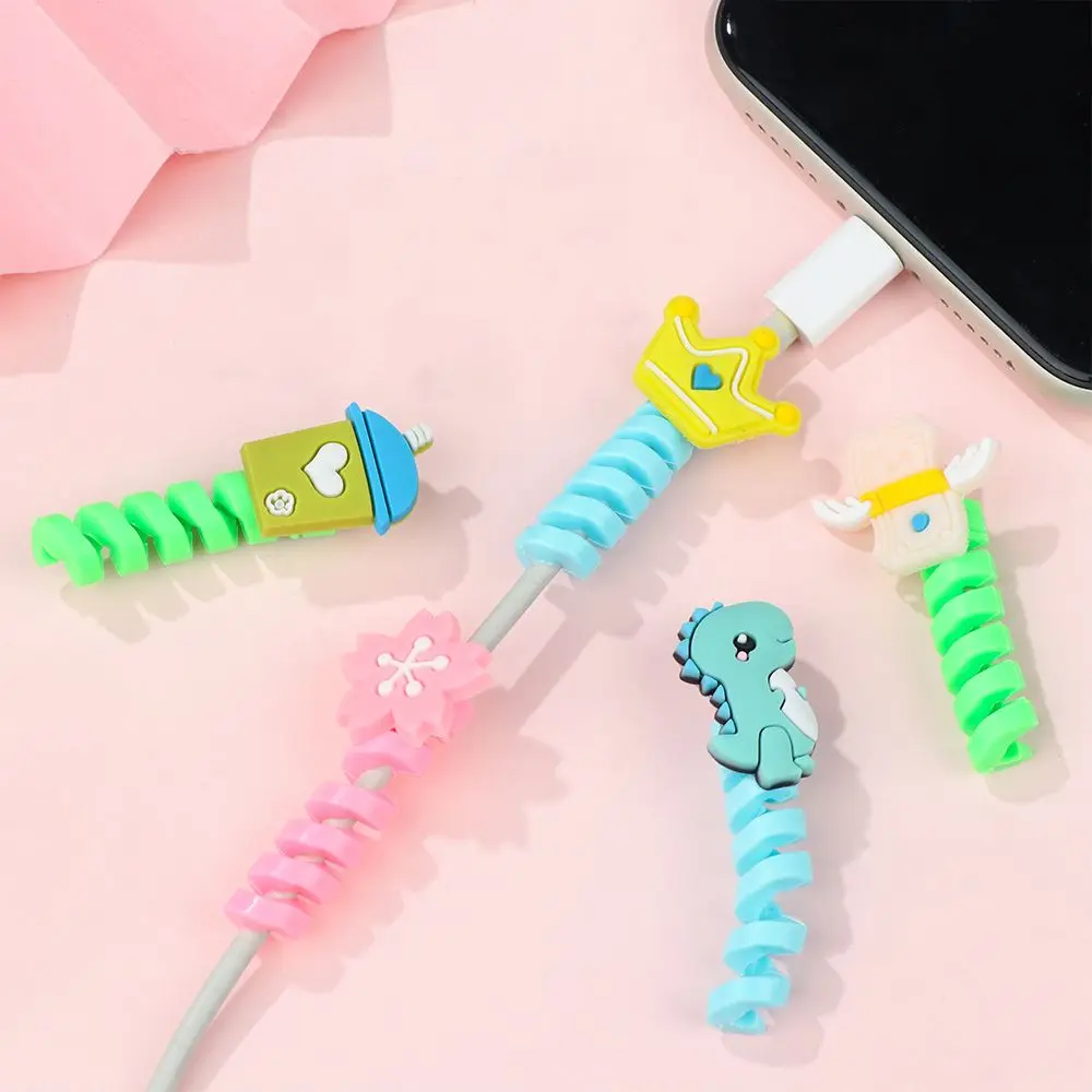 Universal Charging Cable Protector and Organizer - Cable Holder, Winder, and Management Clip