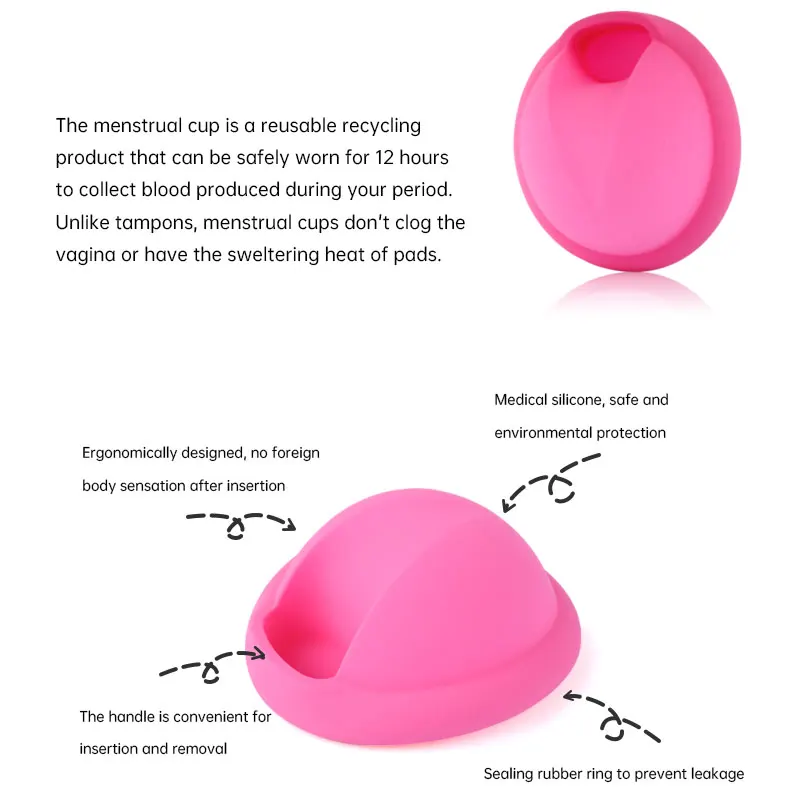 Eco-Friendly Reusable Silicone Menstrual Disc