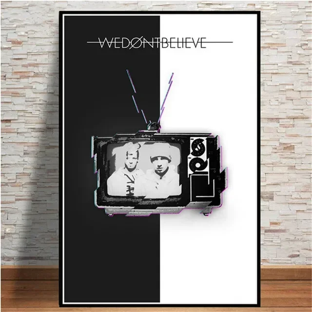 thumbnail image 1 of Twenty One Pilots - Pósteres y cuadros artísticos de la banda musical, impresiones en lienzo, cuadros de pared para decoración de sala de estar, decoración del hogar, arte de pared, 1 of 5
