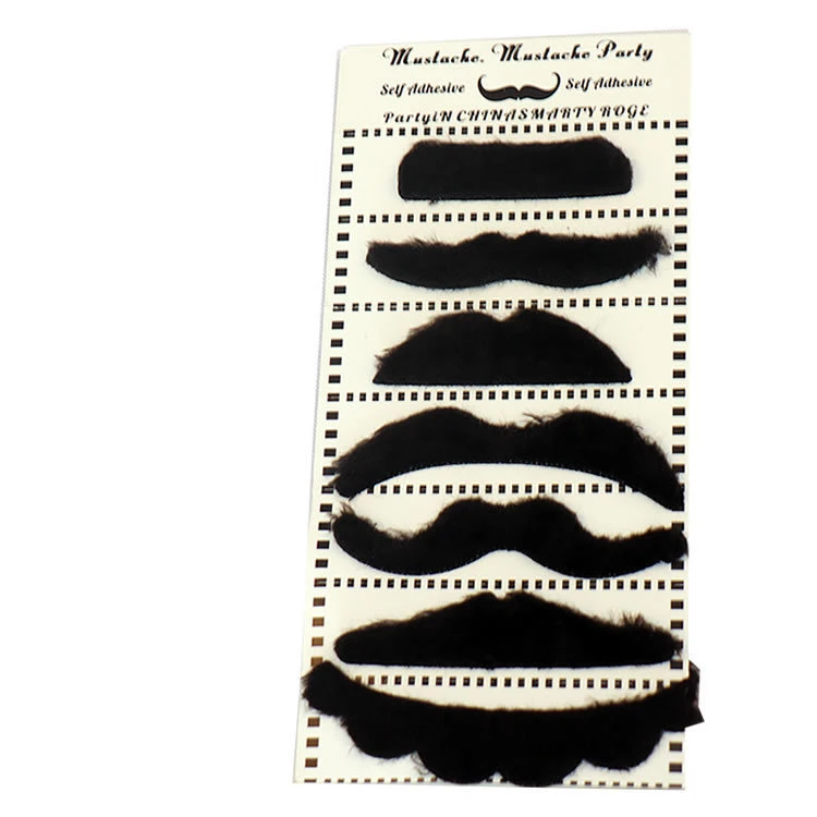 Baffi Finti Autoadesivi Per Feste - Barba E Sopracciglia, Per Halloween E Cosplay - Foto 3