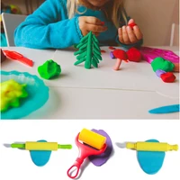 Creative 3D Plasticine Mold Modeling Clay Accessories DIY Play Dough Noodle Tool Kit Plastic Set Knife Mold Kids Educational Toy 1
