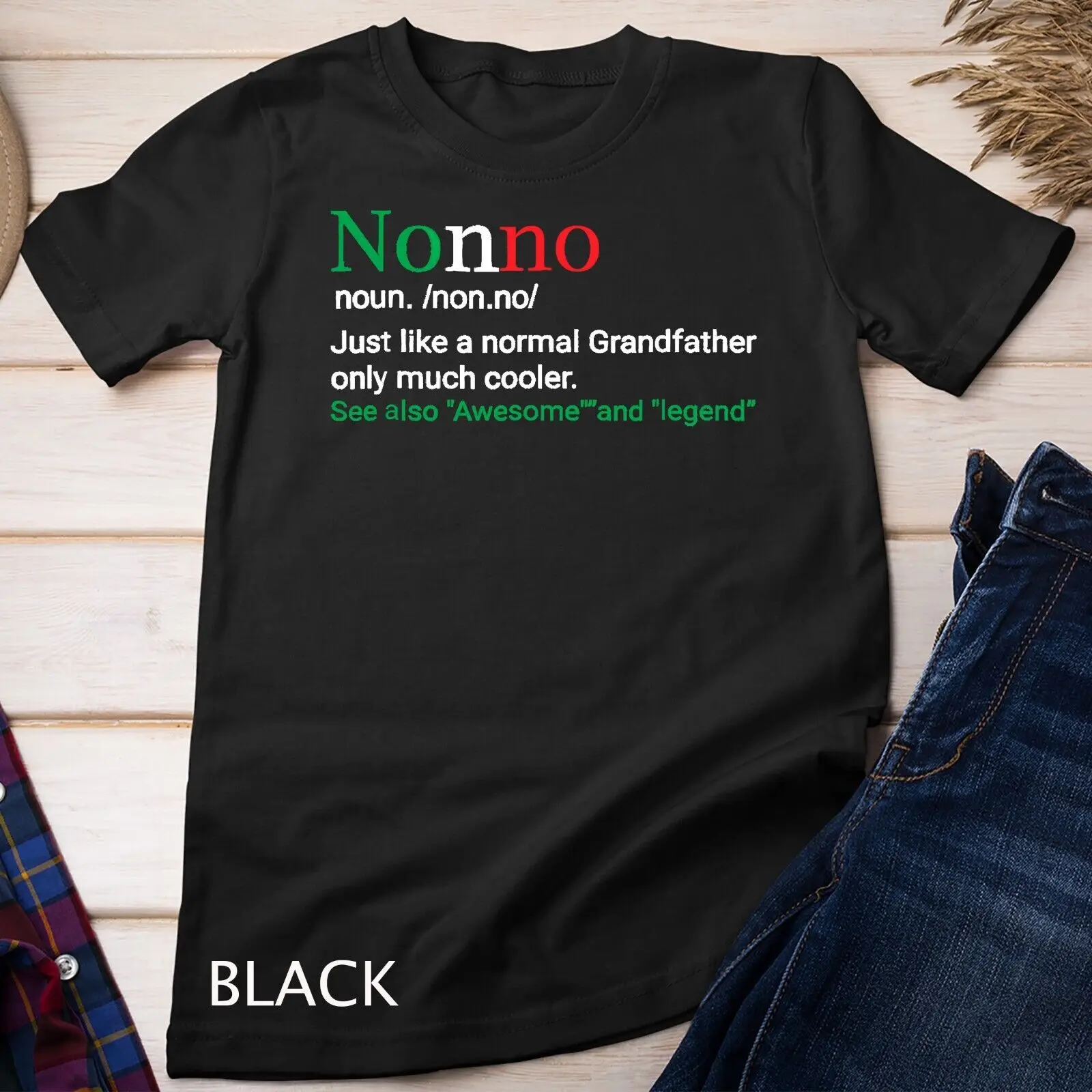 

Лучшая забавная футболка Nonno с изображением итальянского дедушки, подарок, футболка унисекс