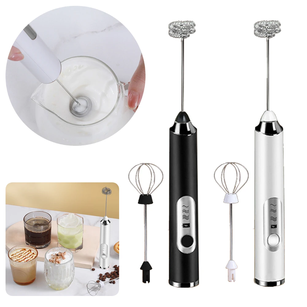 Rechargeable Wireless Beater Electric Milk Frother Household Whisk Stirring Mini  Handheld Small Baking Beater