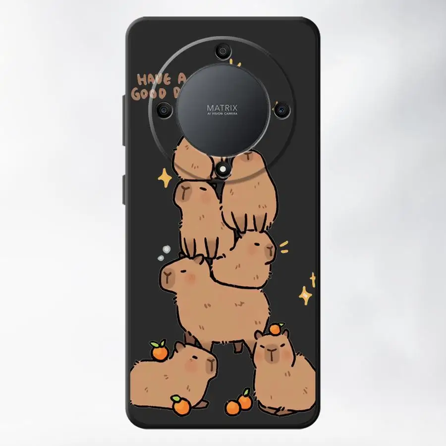 Cute Capybara Soft Armor Phone Case Cover