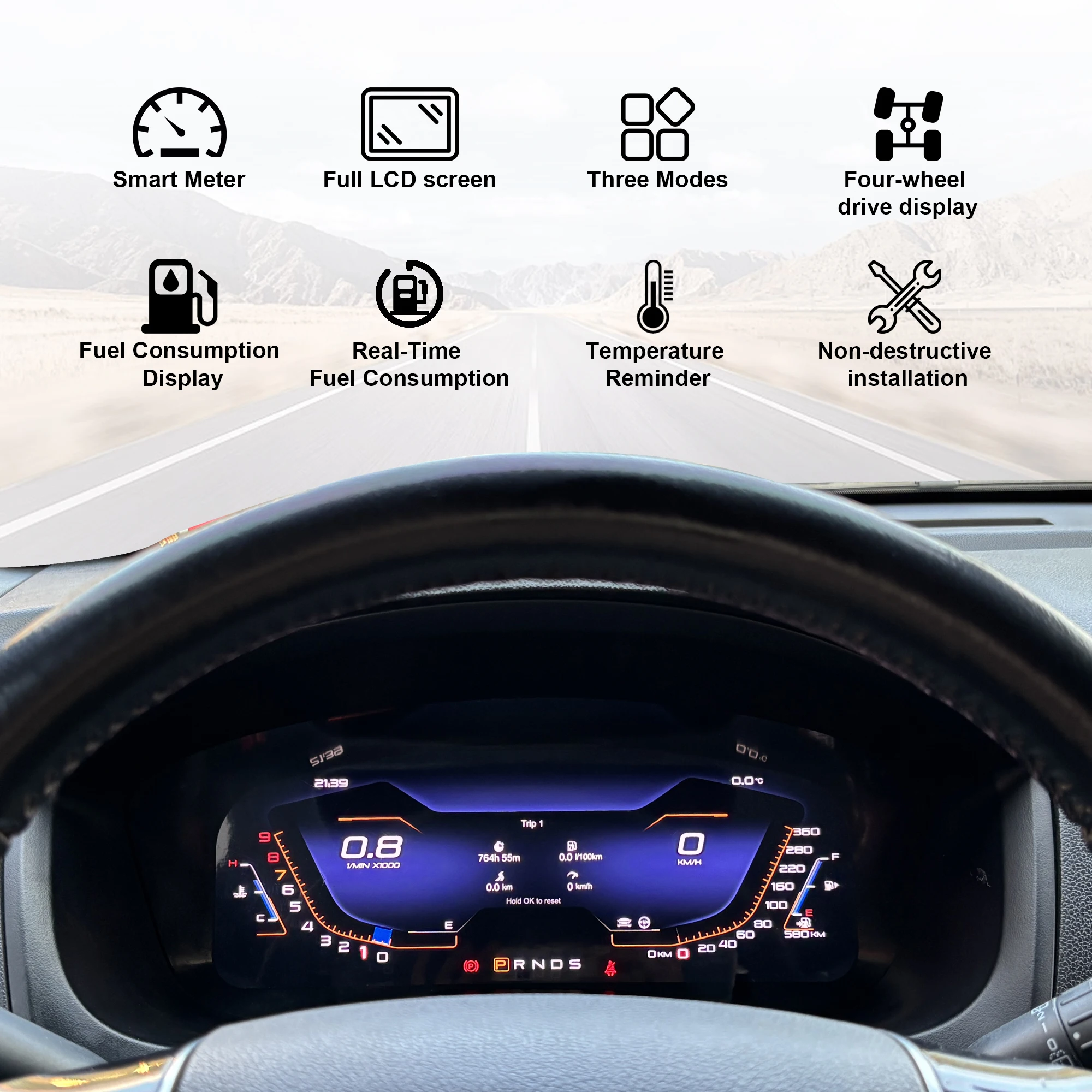 Digital Instrument Cluster For Ford Explorer 2017-2018 Wireless CarPlay Speedome