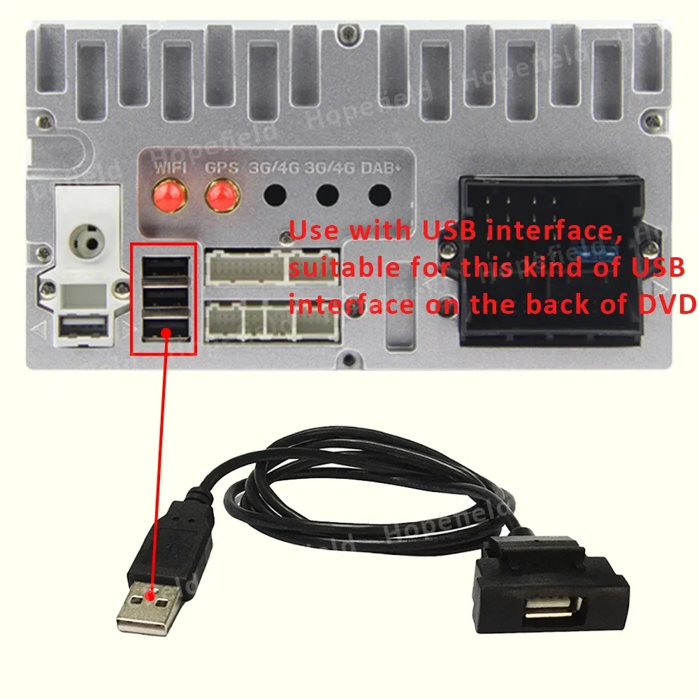 RCD510 RCD315 USB 소켓 케이블 어댑터, CD 체인저 라디오, 4 핀 플러그 슬롯 단추 인터페이스, 스코다 옥타비아 2, 폭스바겐 제타 골프 5 용