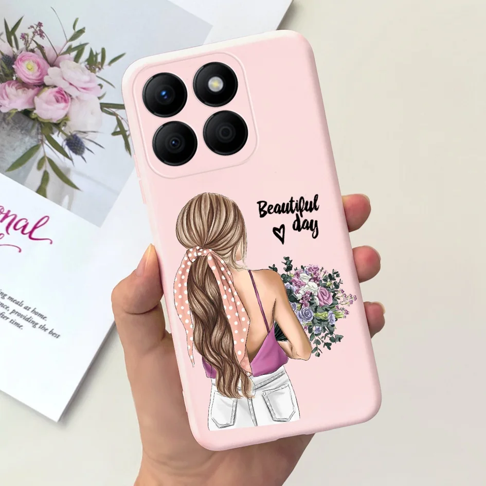 Lovely Heart and Floral Painted Soft Bumper Case