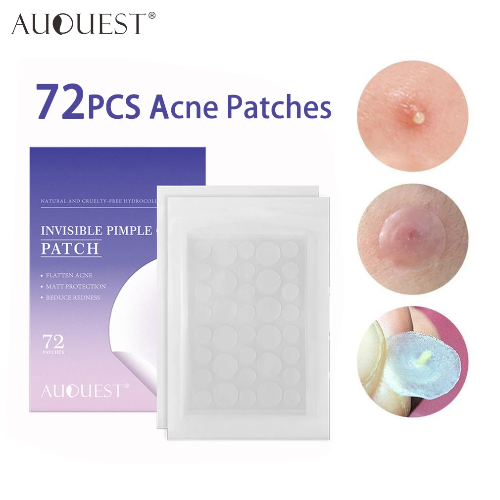 72PCS Invisible Acne Pimple Patch Daily / Night Stickers Tea Tree Oil Rosemary Acne Treatment Facial Mask Skin Care