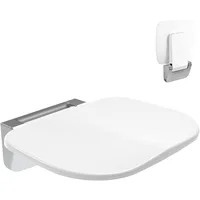 Folding Shower Chair Wall Mounted Fold Down Shower Seat 400 LB Capacity Foldable Shower Seats for Adults Elderly Disabled White 1