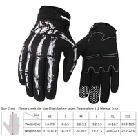 Men Cycling Gloves Outdoor Sport Racing Bike Motorcycle Ghost Skeleton Skull Bone Gloves 2