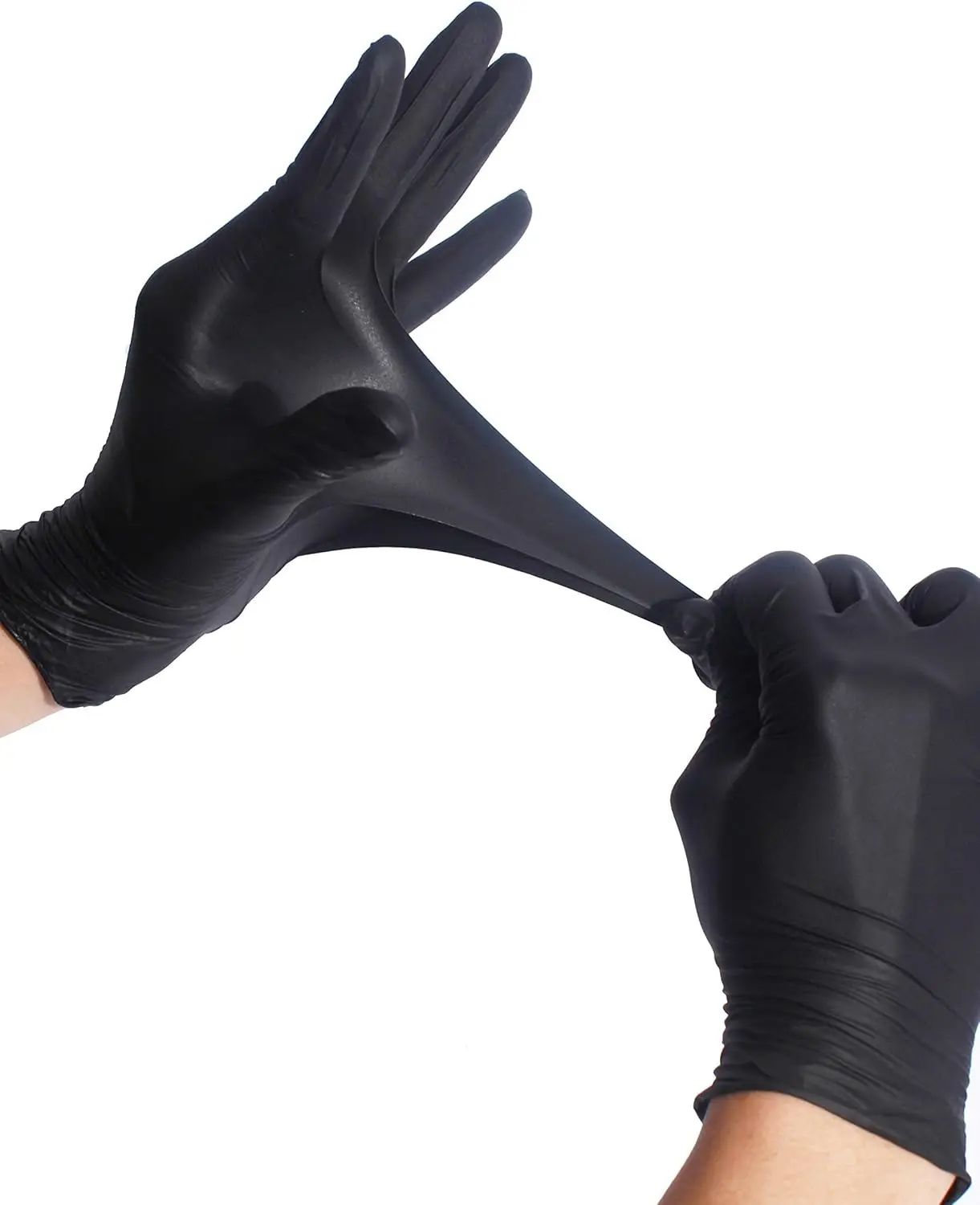 Disposable Gloves Non Sterile, Nitrile Gloves, Chemical Resistant, Powder-Free Gloves Pack of 100, 1000 2
