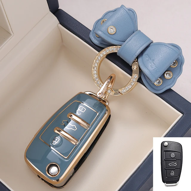 TPU Auto Flip Schlüssel Fall Abdeckung Keychain Protector für