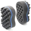 Curly Hair Styling Sponge Brush Double Sided  Sponge Brushes Multi-holes Side Braid Twist Hair Curl Wave hair brush for Afico 1