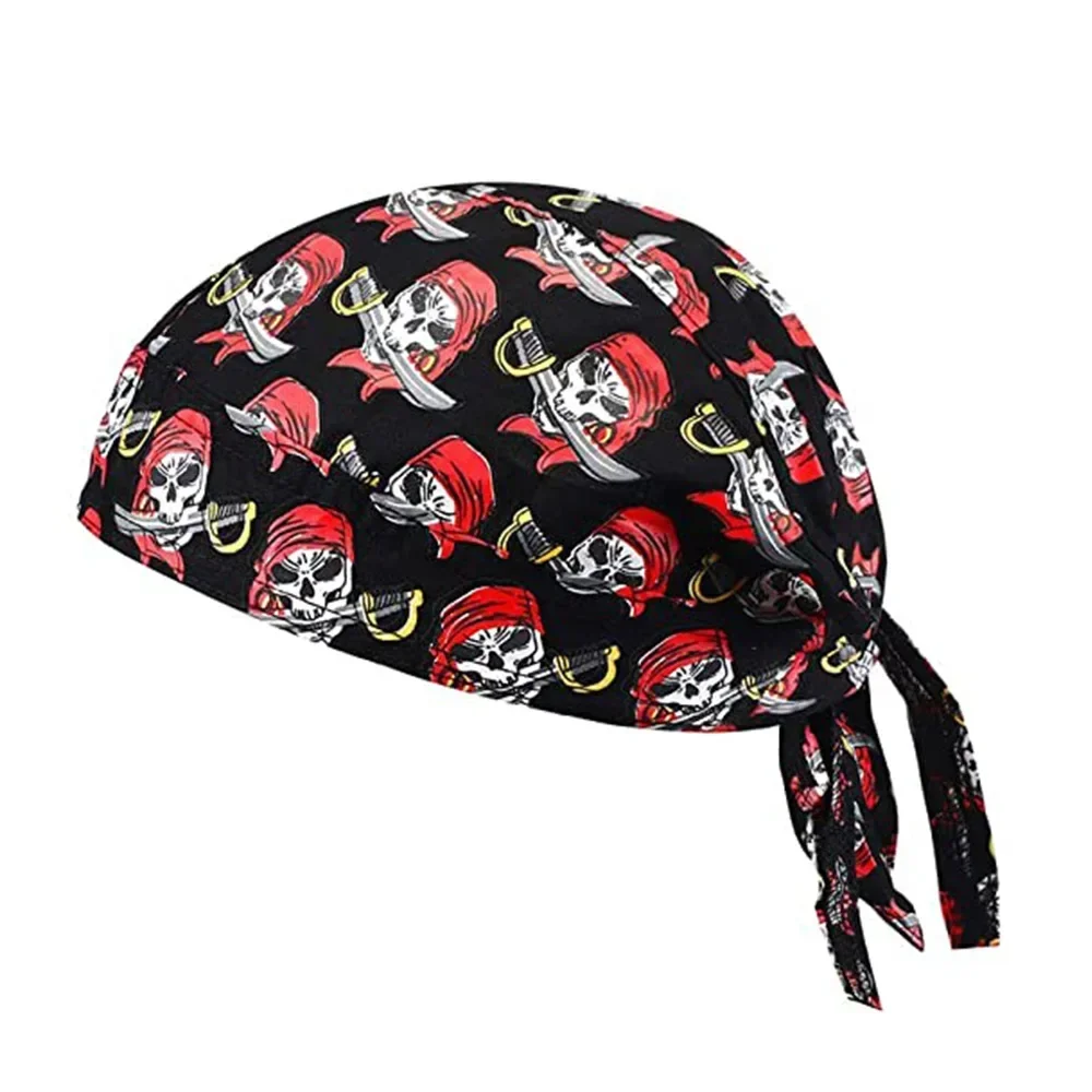 Cycling Bandana Outdoors Sport Headband Cycling Skull Pirate Cap Hat Bandana Head Wrap Breathable Helmet Liner Anti Sweat UV For Men And Women cycling bandana bandana headscarf cotton bandana multifunctional bandana headband tube