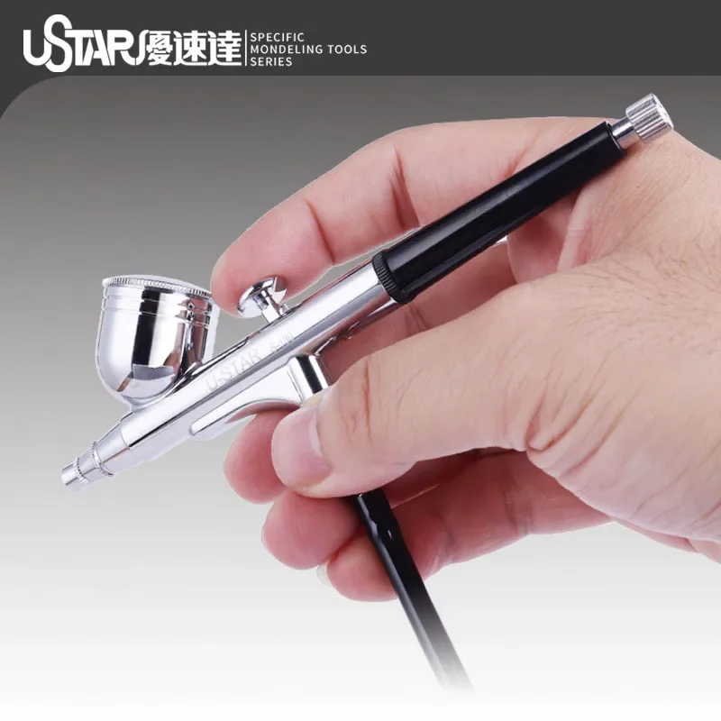 Ustar S130 Airbrush Dual-action Adjustable Spraying Pen Assembly Model Painting Coloring Tools for Model Hobby DIY Tools