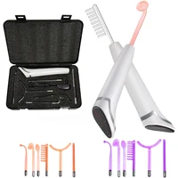 Newest 6 in 1 Spark Electrodes High Frequency Neon & Argon Skin Tightening Hair Follicle Facial Beauty Wand Machine Facial Care 1
