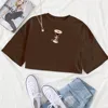 Sabrina Carpenter Espresso Album Crop Tops Sabrina Carpenter Music Gift for Fan Harajuku O-Neck Short Sleeves Crop Tops 6