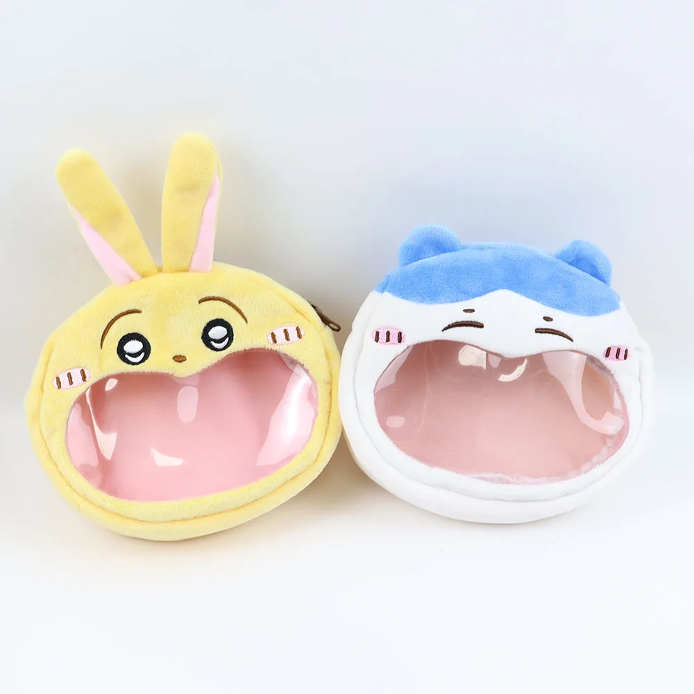 

1pc Xiaoba Plush Storage Bag Product Usaqi Big Mouth Visual Gift Candy Cosmetics Cute Student Pen Phone Gift coin purse Bag