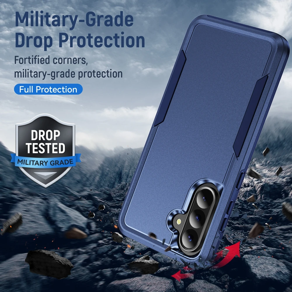 Shockproof Armor Hard PC+TPU Protector Cover For Samsung Galaxy A17 A37 A57 Defender Phone Case For Galaxy A 57 37 17 5G 2