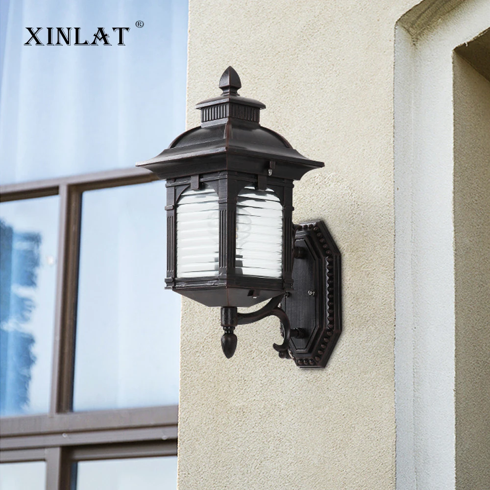 

Exterior Wall Light Waterproof Simple Outdoor Patio European Balcony Light Outdoor led Corridor Aisle Light Vintage Doorway