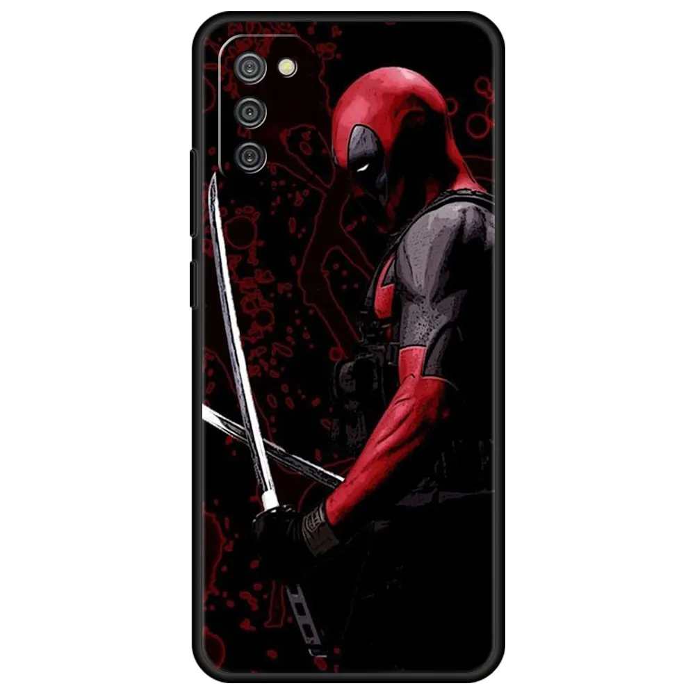 Case For Samsung A12 A52 A51 A71 A72 Funda Galaxy A11 A13 A02s A02 A22 A32 Coque A03 A13 A41 A21s A52s Cover Deadpool Samurai kawaii samsung cases