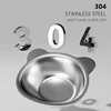 304 Stainless Steel Raised Cat Bowl with 15° Elevated Tilted Design Neck Guard Shatterproof Anti-Slip Healthy Feeding Pet Bowl 5