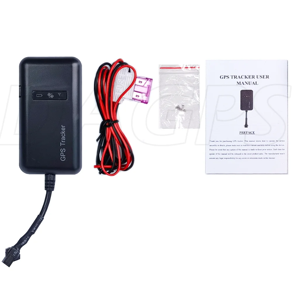 DAGPS GT02a 2pin Tracker for Car, Real-Time Tracking, Electronic fencing, Centralized multi-vehicle management, Easy to Install