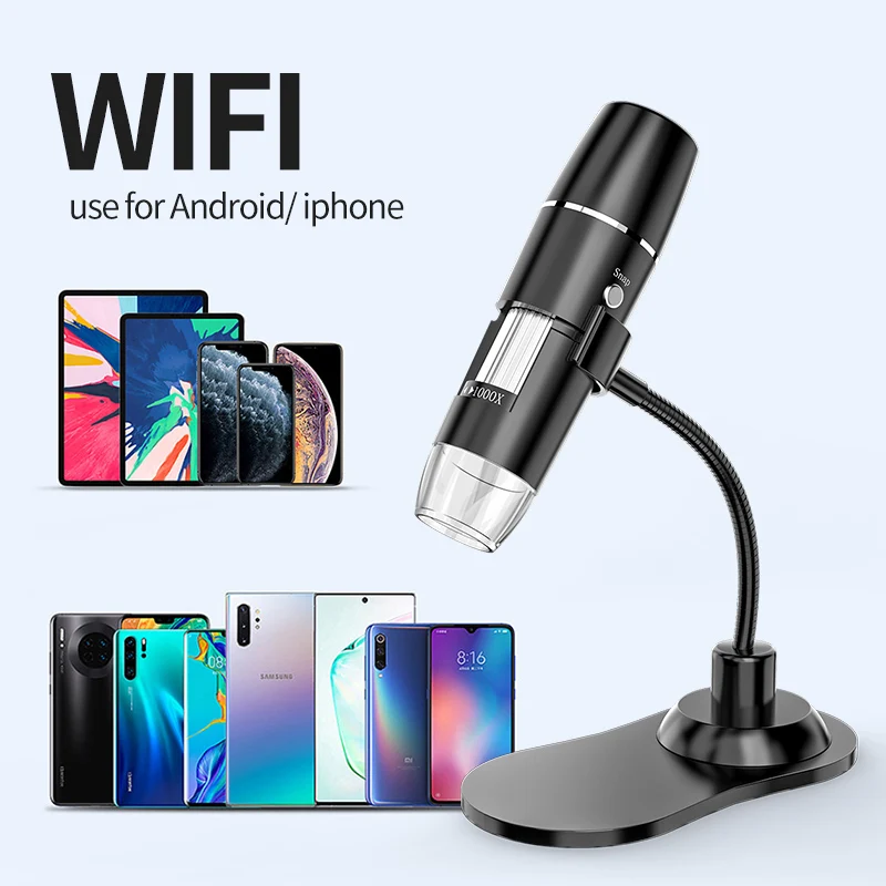 Wireless Digital Microscope 50X-1000X Magnification Mini Handheld Endoscope Inspection Camera with 8 LED For iPhone Android 2