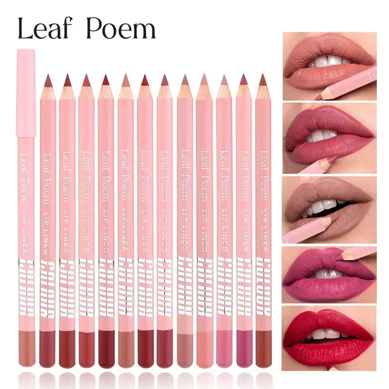 Nude-Pink Lipliner-Stift, wasserfest, langanhaltend, hochpigmentiert, rotbrauner Lippenkonturenstift, verblendbarer Lippenstift_voghion.com