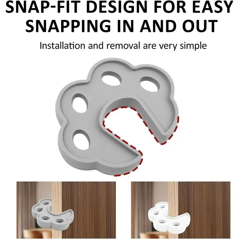 AEE2-4PCS 세탁기 도어 지지대, 전면 로딩 세탁기 도어 스토퍼, 건조기 액세서리