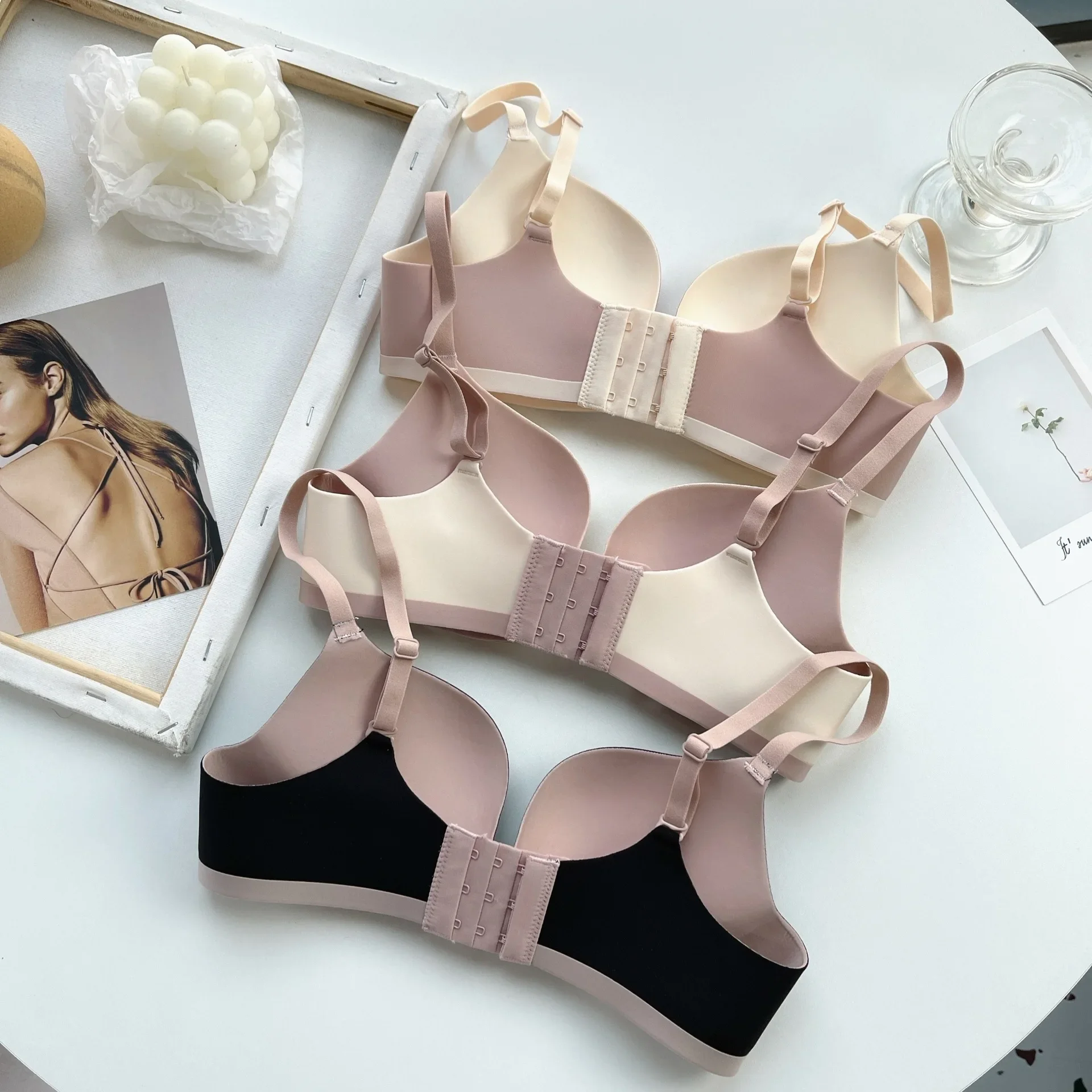One-Piece Bra Sexy Women Wireless Corset Underwear Breathable Seamless Bralette Gather Push Up Lingerie Intimates Soutien Gorges 4