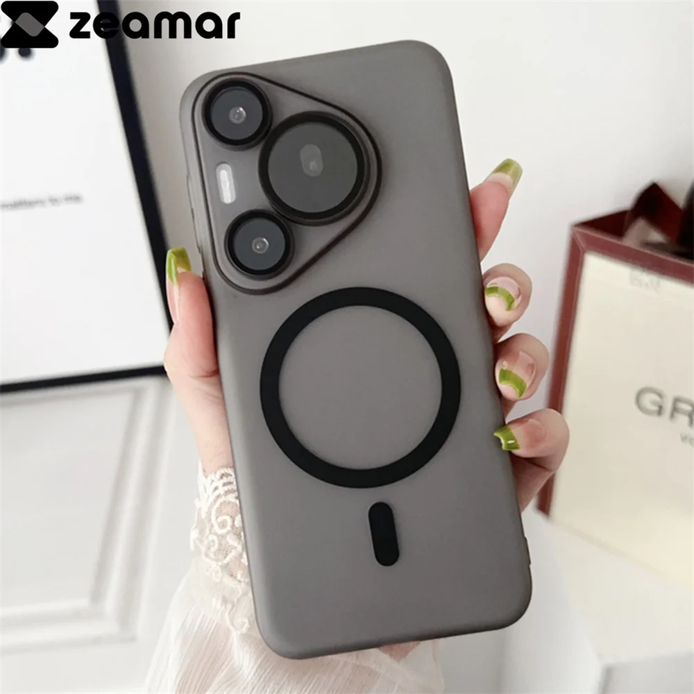 Luxury Ultra Thin Translucent Magnetic Armor Shockproof Matte Case