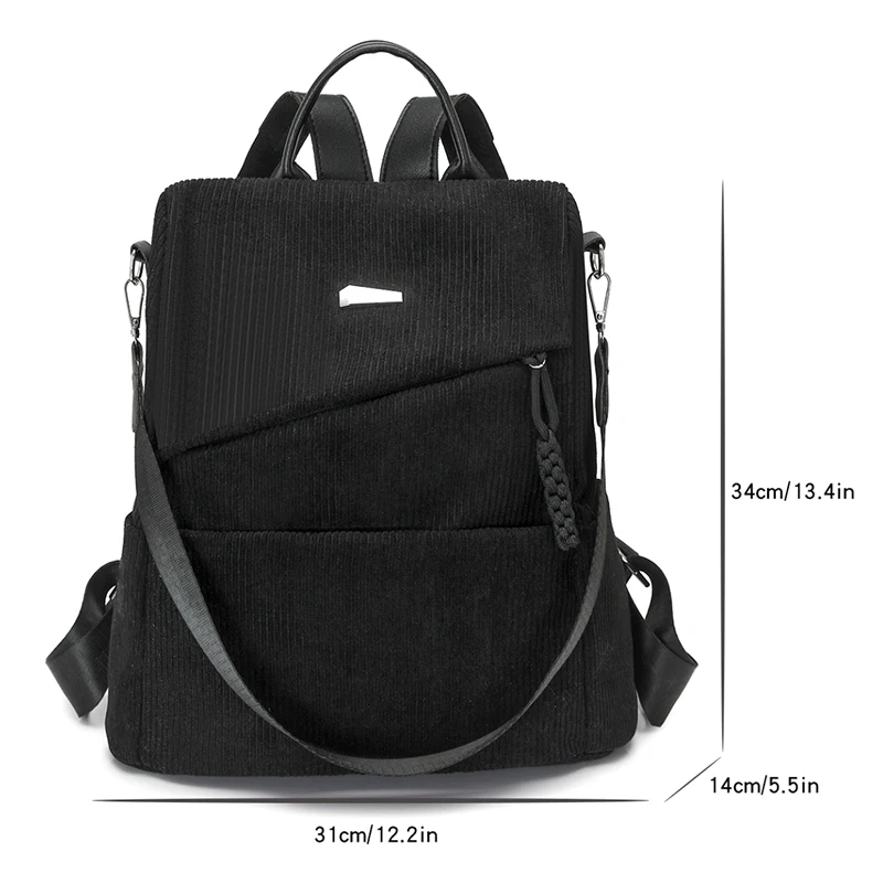 Women's shoulder bag, convertible handbag/backpack, women's commuting bag, travel backpack, large capacity