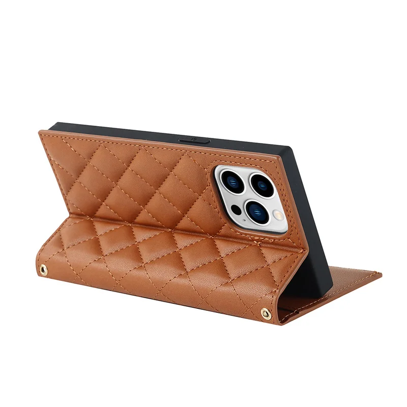 For iPhone 14 13 12 11 Pro Max mini 7 Plus diamond Leather Wallet Zipper Case Flip Stand Cover With straps