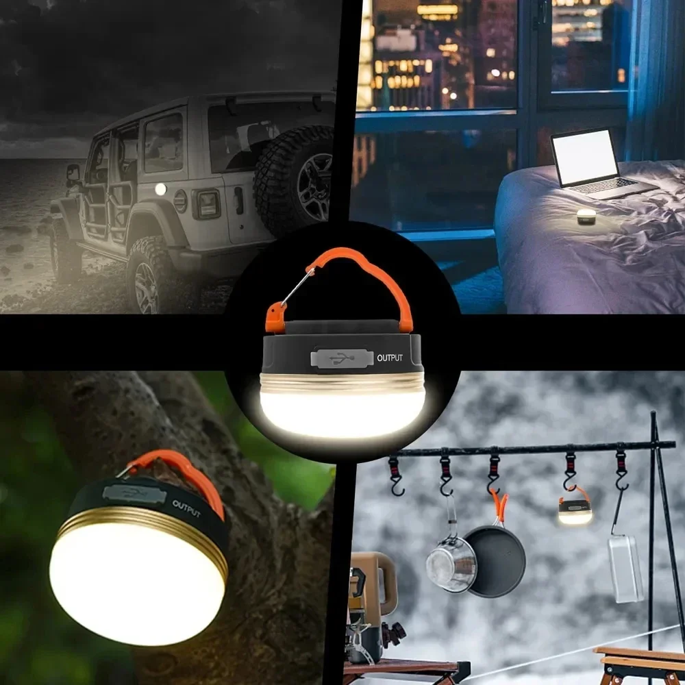 Portable Camping Lights Outdoor Tent Lamp Have 5 Modes Retractable Hook Mini Family Walking 20W High-Power Emergency Lights 20W camping light portable lanterns camping lamp camping lantern emergency lights