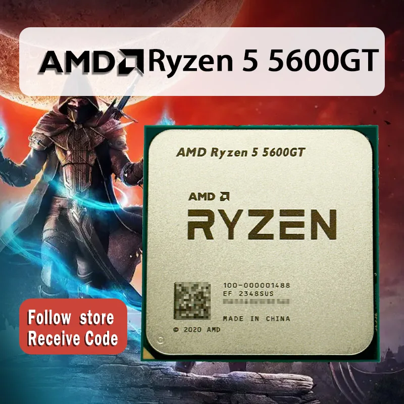Amd ryzen 5 5600gt r5 5600gt 3 6 ghz seis n cleos 12 fios 65w l3 jpg