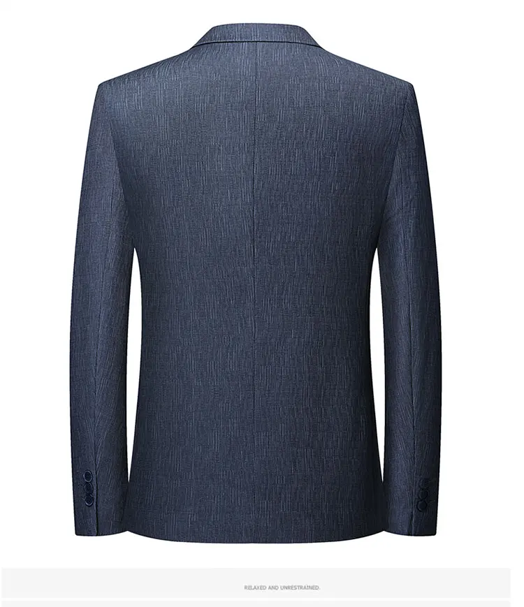 Description Picture 5 of itemMens Blazer Jacket Fashion Business Handsome Gentleman Korean Version of British Fashion Trend Casual Wedding Work Blazer