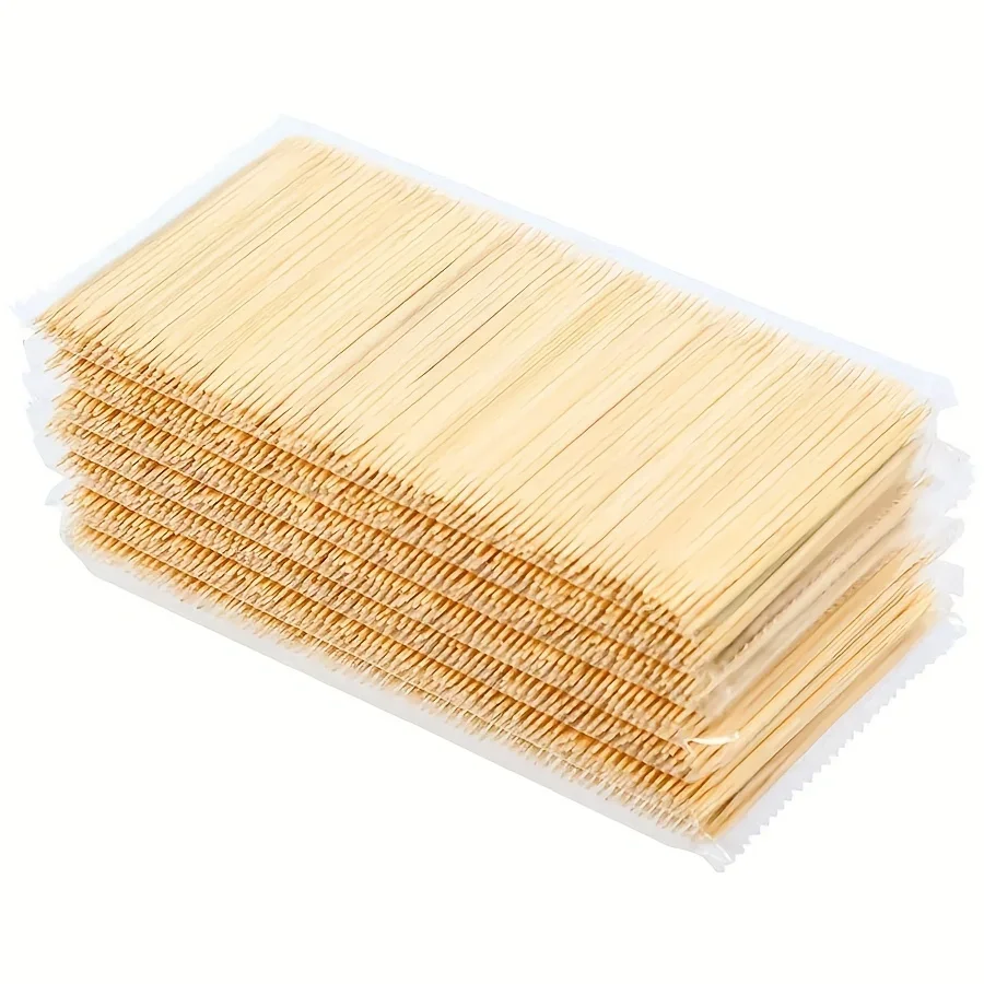 Disposable Double Head Dental Floss Tools 1000Pcs Bamboo Dental Floss Hotel Household Fine Toothpick Portable Bamboo Toothpick dental floss sticks