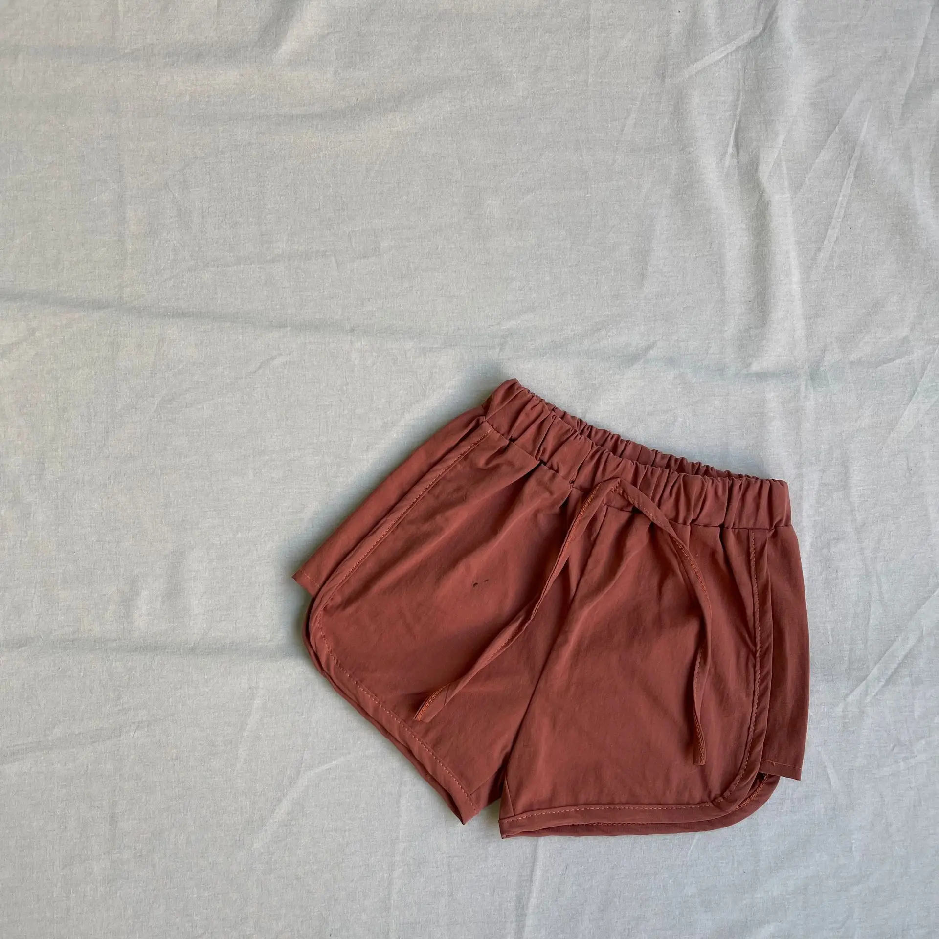 2025 Summer New Baby Casual Shorts Solid Infant Loose Fashion Shorts Cotton Boy Girl Breathable Beach Pants Toddler Clothes