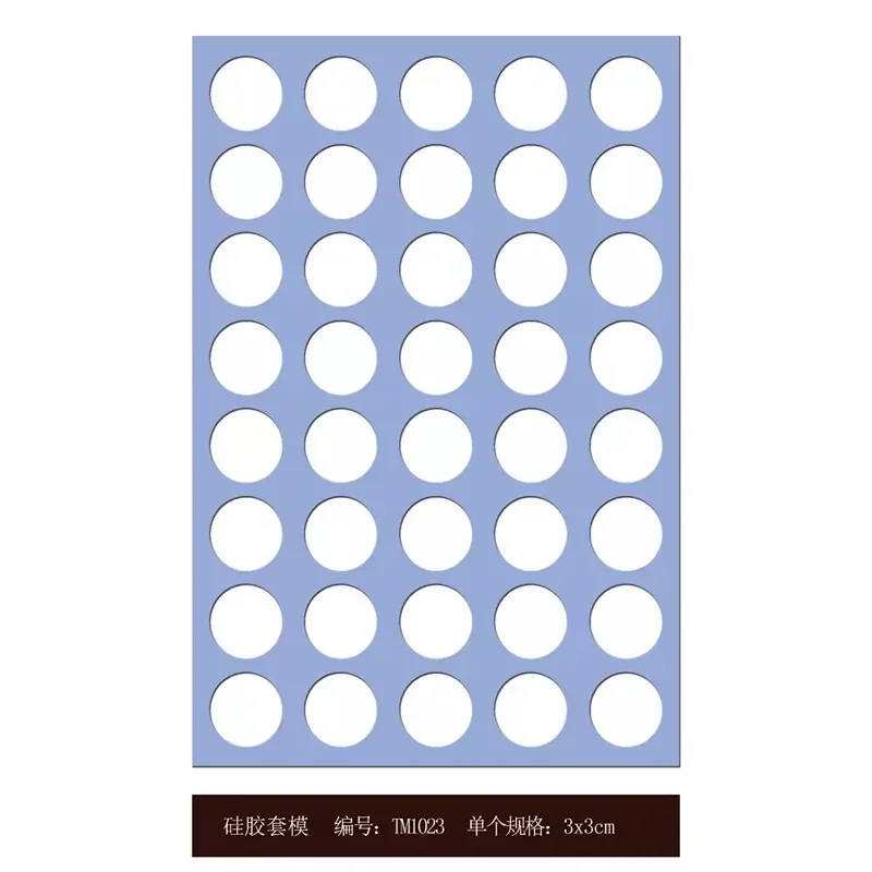 수제 몰드 서클 세트, 홈 사이즈 실리콘 두께 2mm 및 사각형, DIY 케이크 1 개, 3x3cm 조각 초콜릿 4x4cm, 4.5x4.5cm
