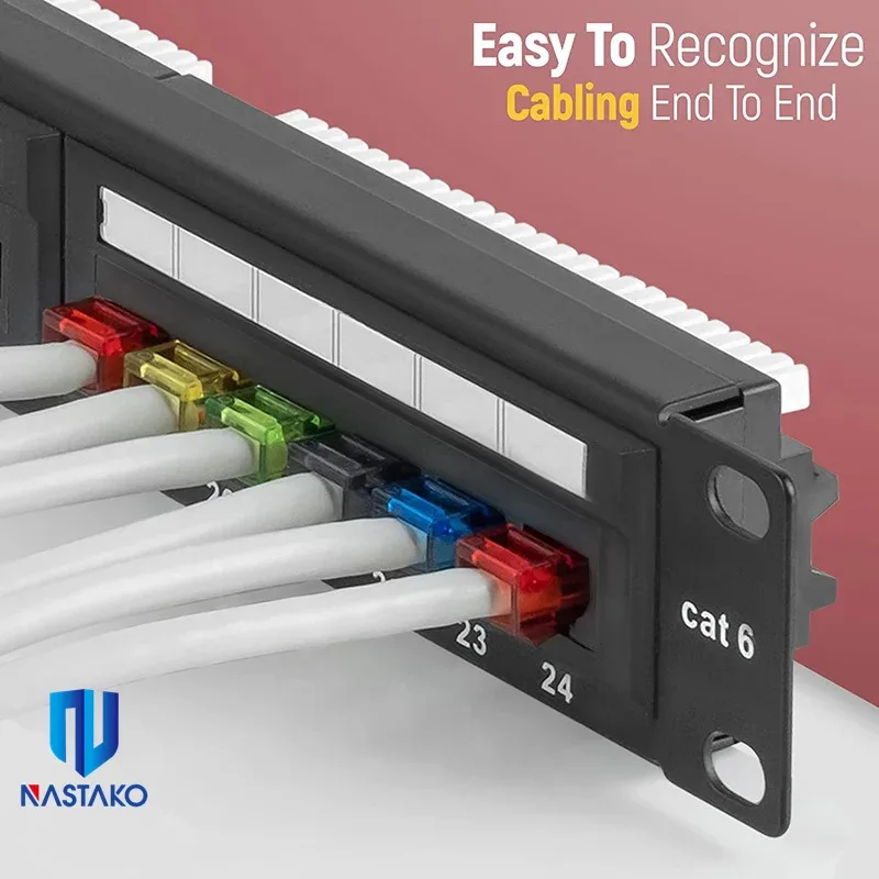 RJ45 Passthrough Connector Colors Cat5e Cat6 Connector RJ45 Easy Pass Thru Modular Plug for Solid Stranded UTP Network Lan Cable